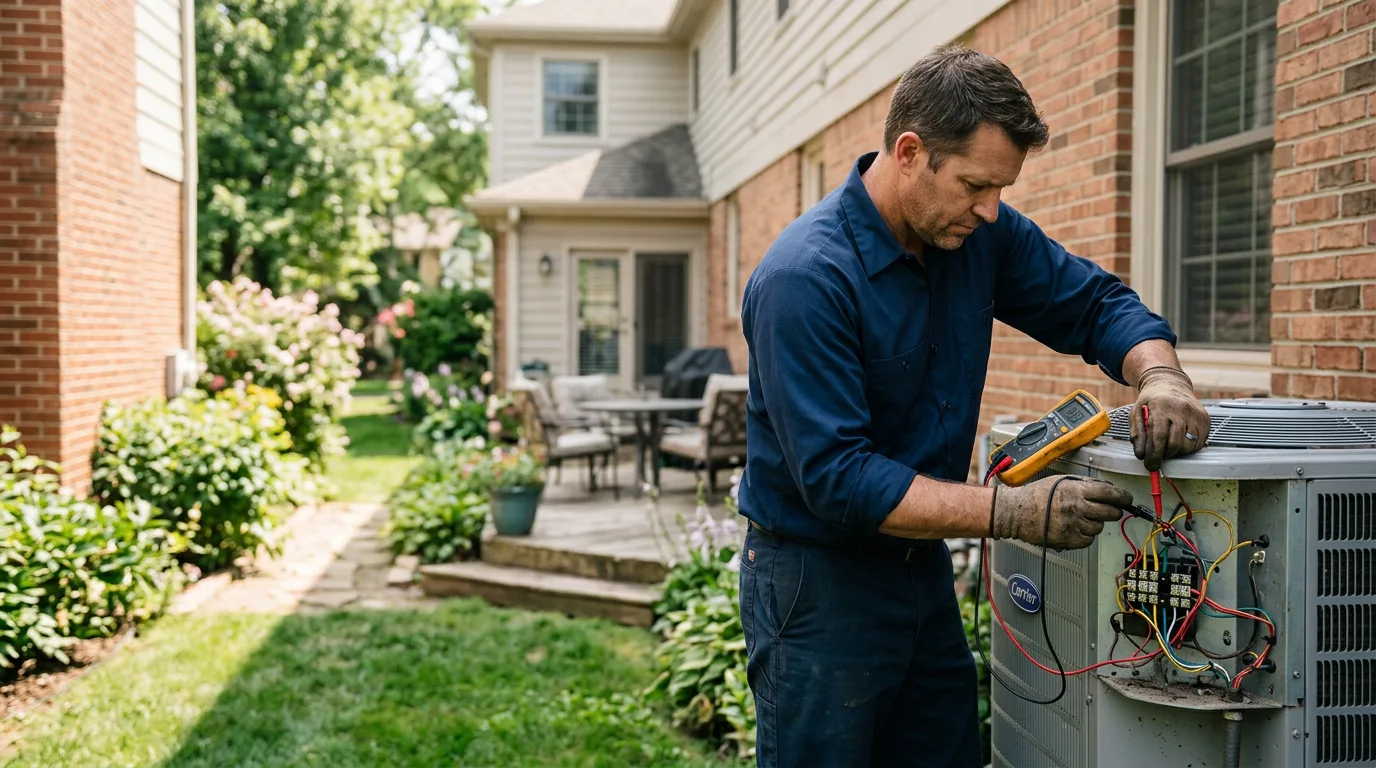 HVAC technician working near Clinton, NC